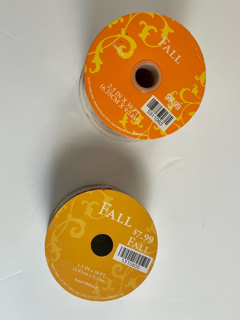 🍂 Fall Ribbon Bundle – 2 Wired Ribbon Rolls – $6 🍂 - Picture 5 of 6